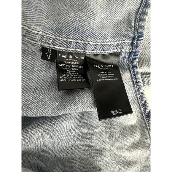 Rag And Bone Women’s Ultra Featherweight Beatrice Denim Shirt womens Size M - Picture 7 of 10